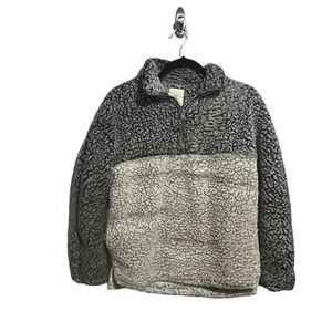 Thread + Supply Sherpa Color Block Quarter Zip Sweater Oversized XS